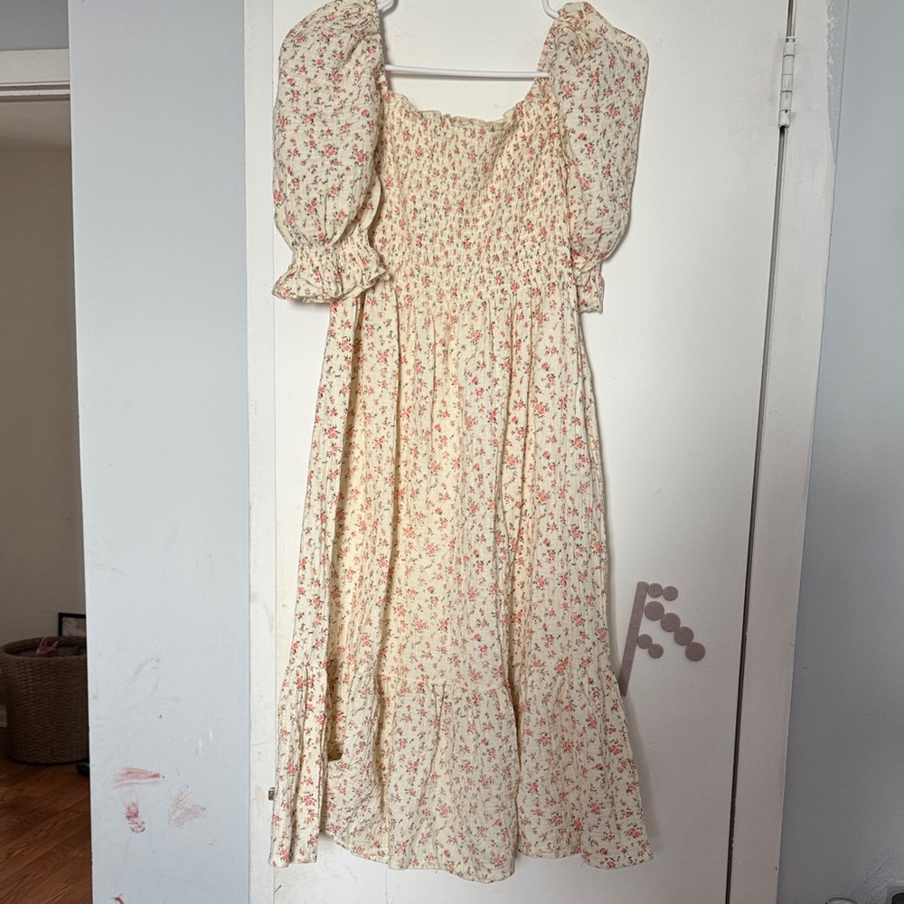 Floral Puff Sleeve Dress